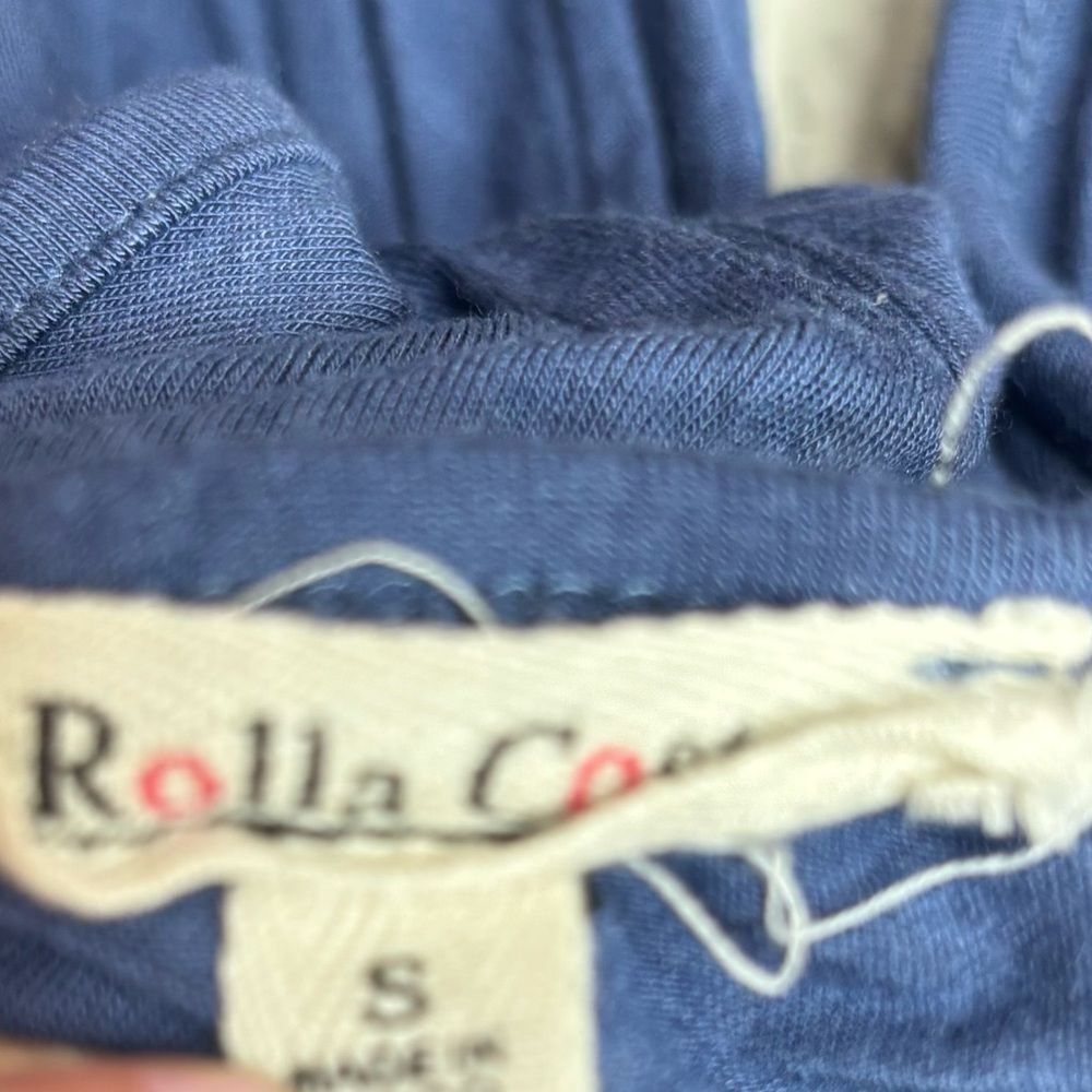 Rolla Coster Long Maxi dress sleeves blue long dress casual summer size small - Picture 4 of 6